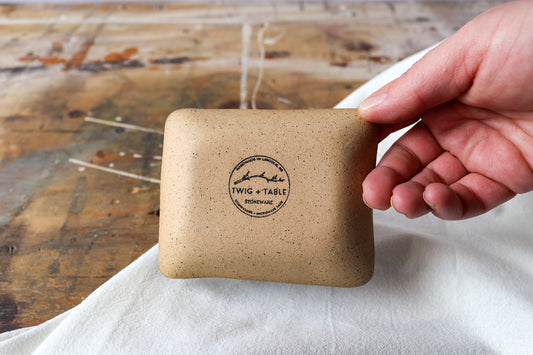 Small Rectangle Amuse Dish - Green Denim