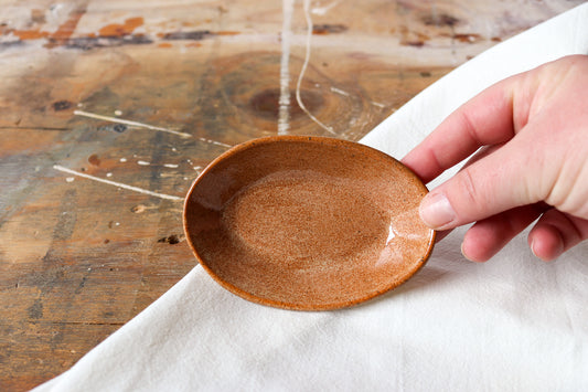 Small Oval Amuse Dish - Shino