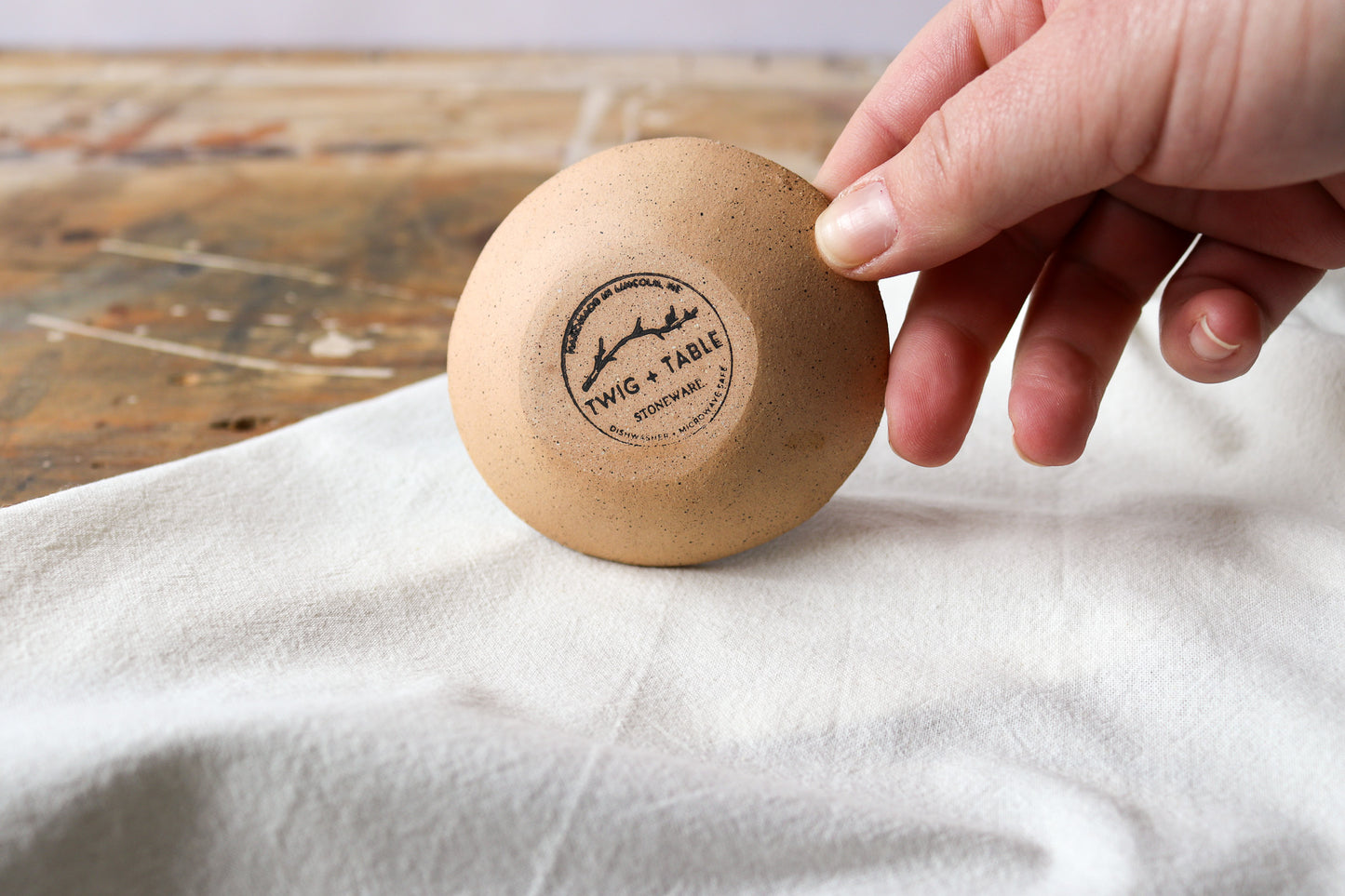 Small Round Amuse Dish - Blue Denim 1