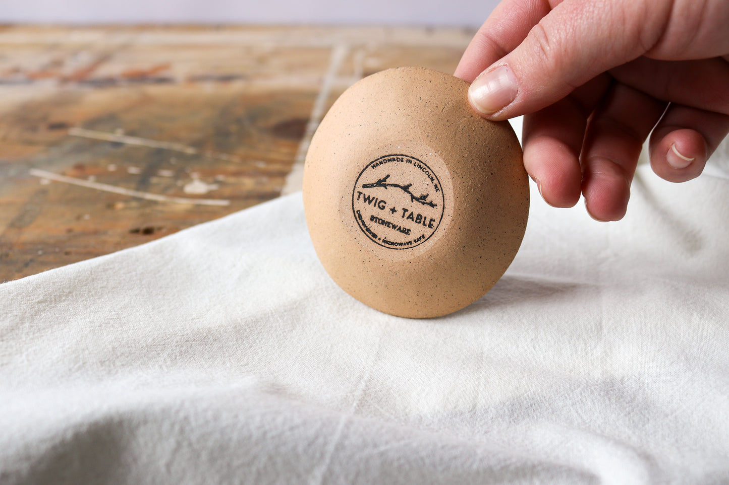 Small Round Amuse Dish - Blue Denim 2