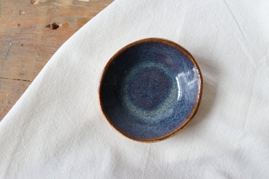 Small Round Amuse Dish - Blue Denim 2
