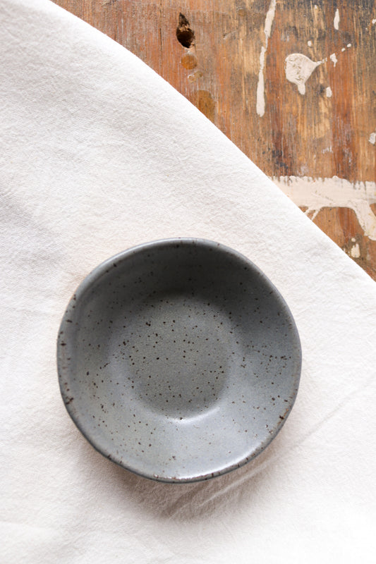 Small Round Amuse Dish - Green/Gray