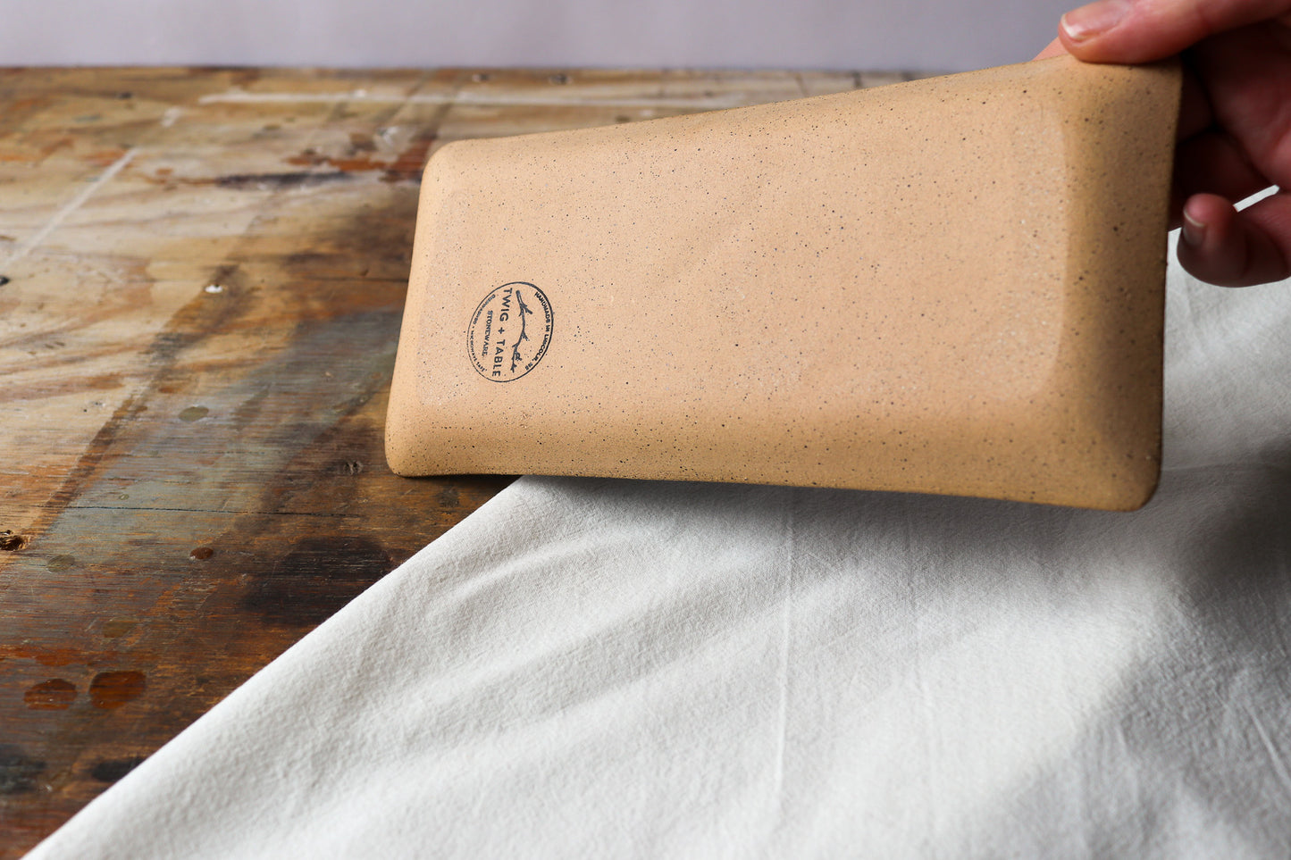 Small Rectangle Platter - Blue Denim