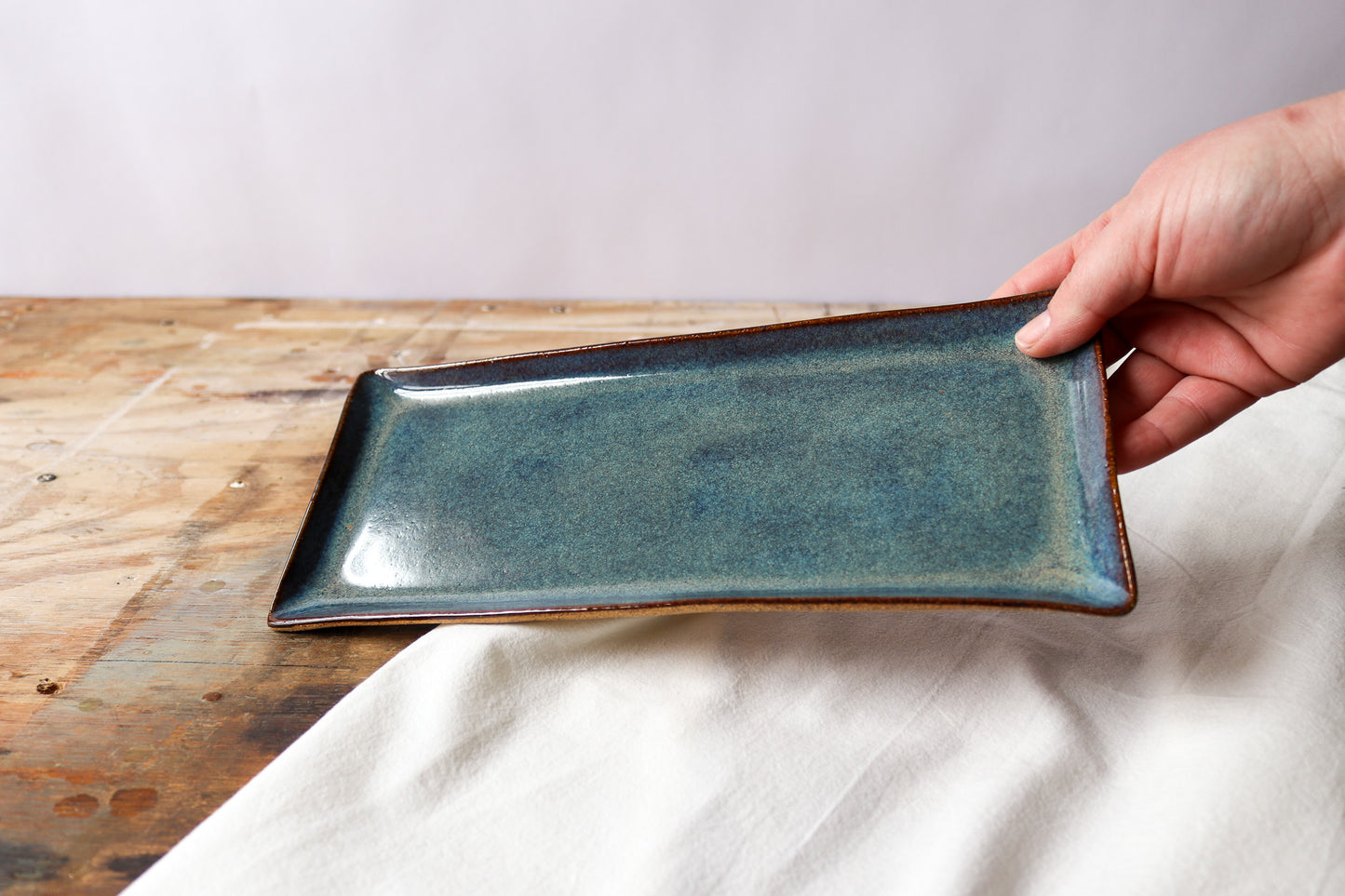 Skinny Rectangle Platter - BlueDenim