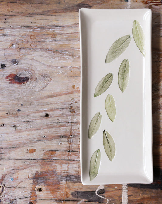 Skinny Rectangle Platter - Dancing Sage 1