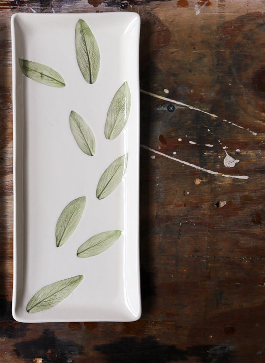Skinny Rectangle Platter - Dancing Sage 2