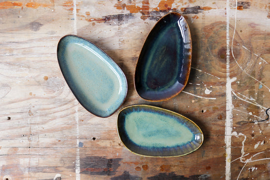 Small Pebble Plate - Denim