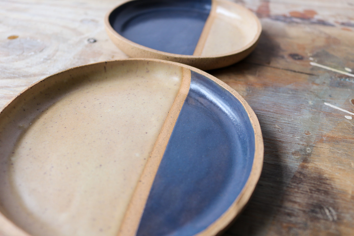 Appetizer Plate - Split Navy 2
