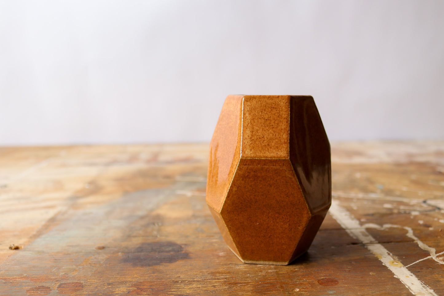 Small Geometric Vase - Shino PLANTER