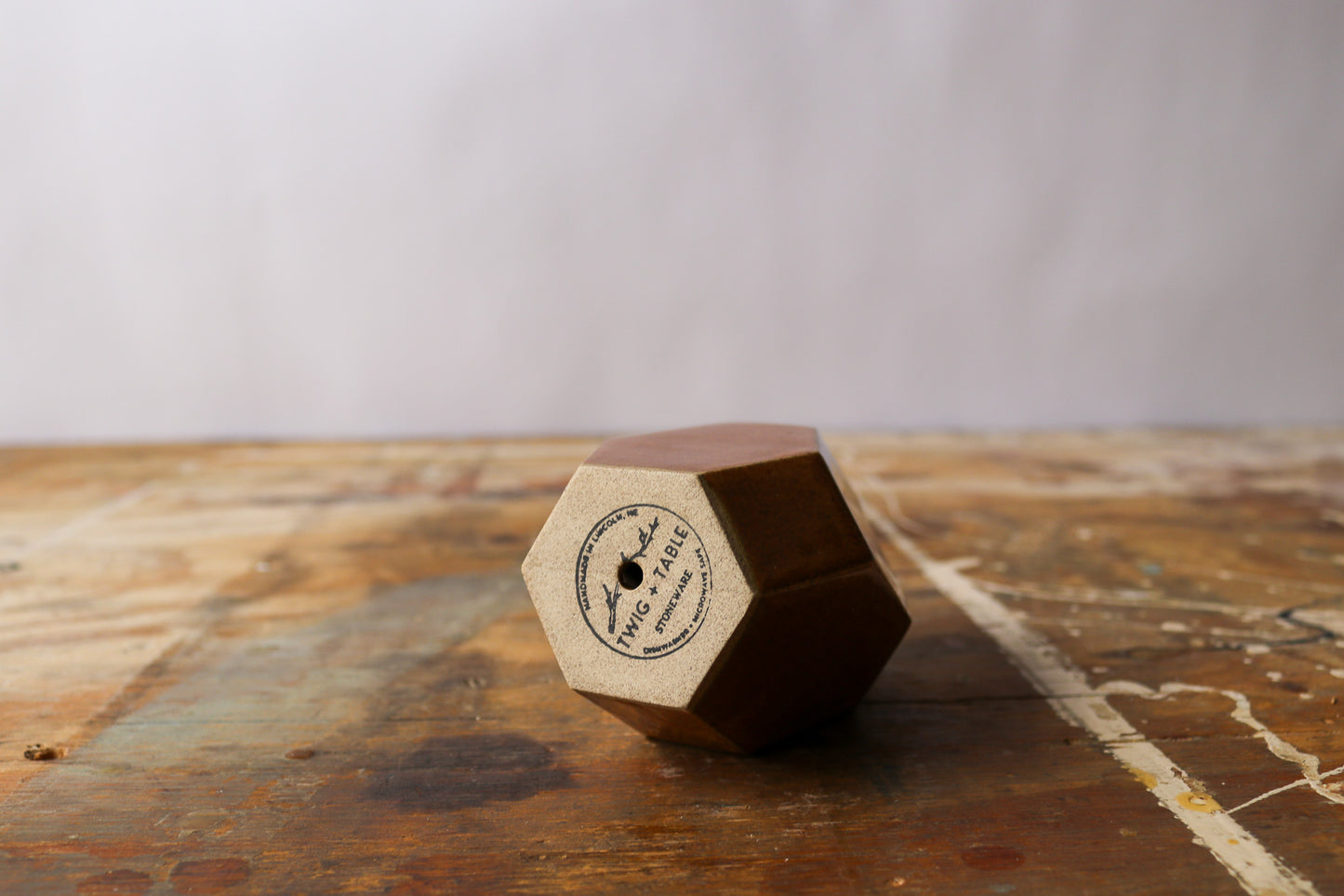 Small Geometric Vase - Shino PLANTER