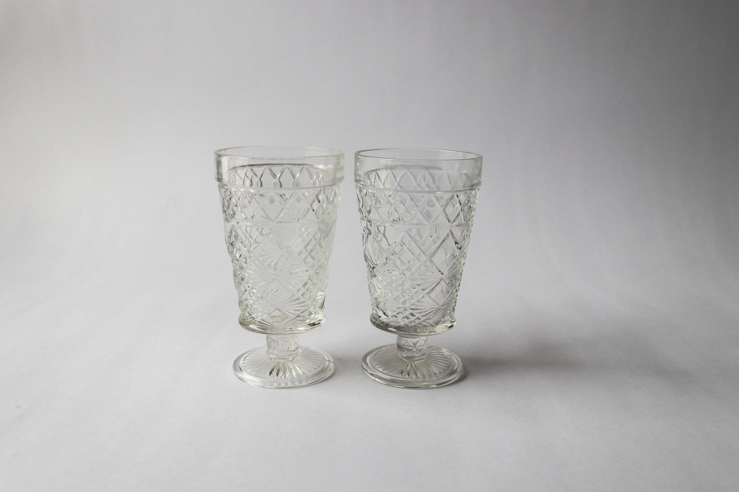 Etched Pedestal Goblet