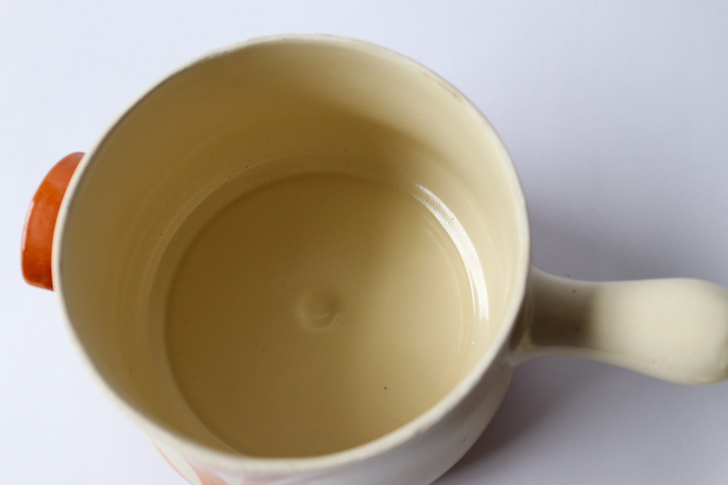 Stoneware Pot With Lid and handle MCM