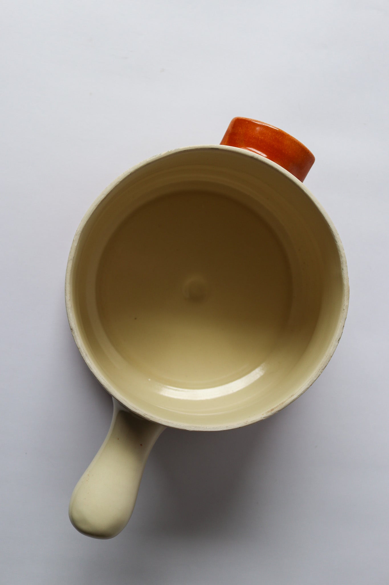Stoneware Pot With Lid and handle MCM