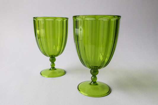 Green Goblet set 1 - PLASTIC