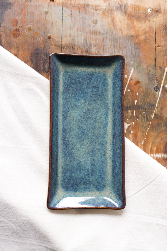 Small Rectangle Platter - Blue Denim
