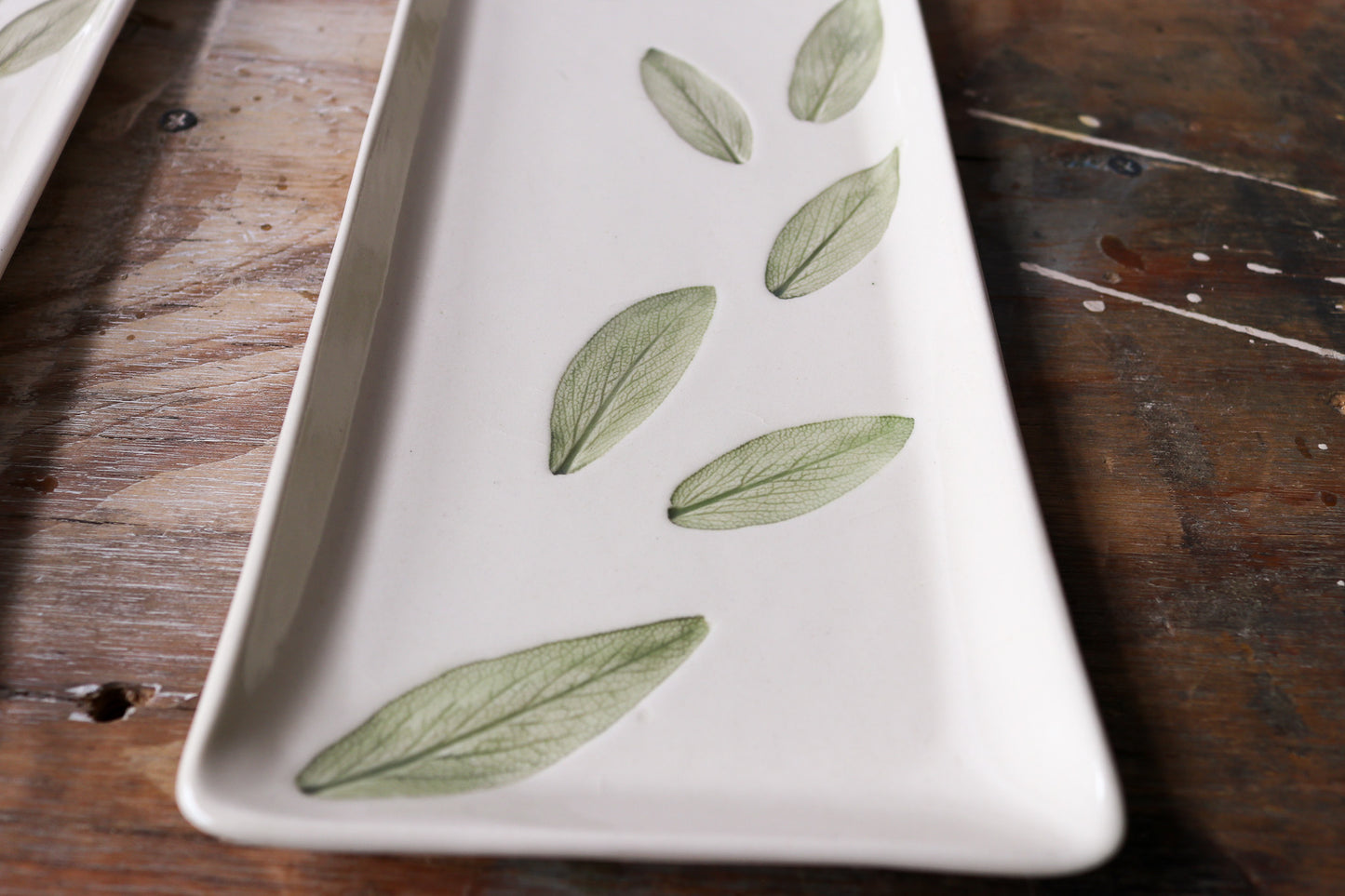 Skinny Rectangle Platter - Dancing Sage 2