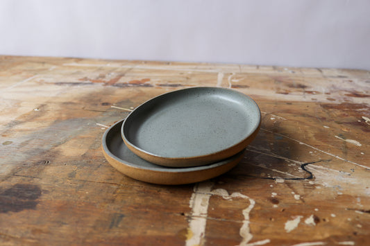 Appetizer Plate - Green/Gray