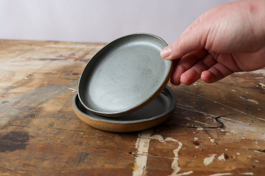 Appetizer Plate - Green/Gray