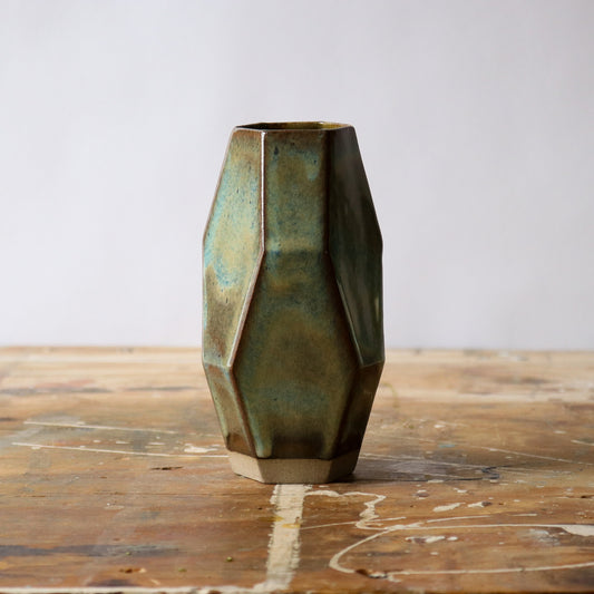 Medium Geo Vase - Patina