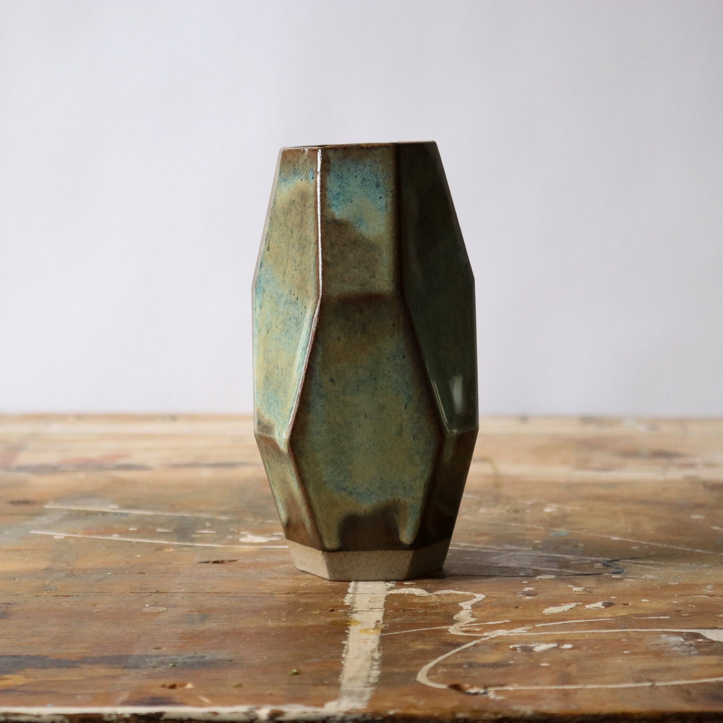 Medium Geo Vase - Patina