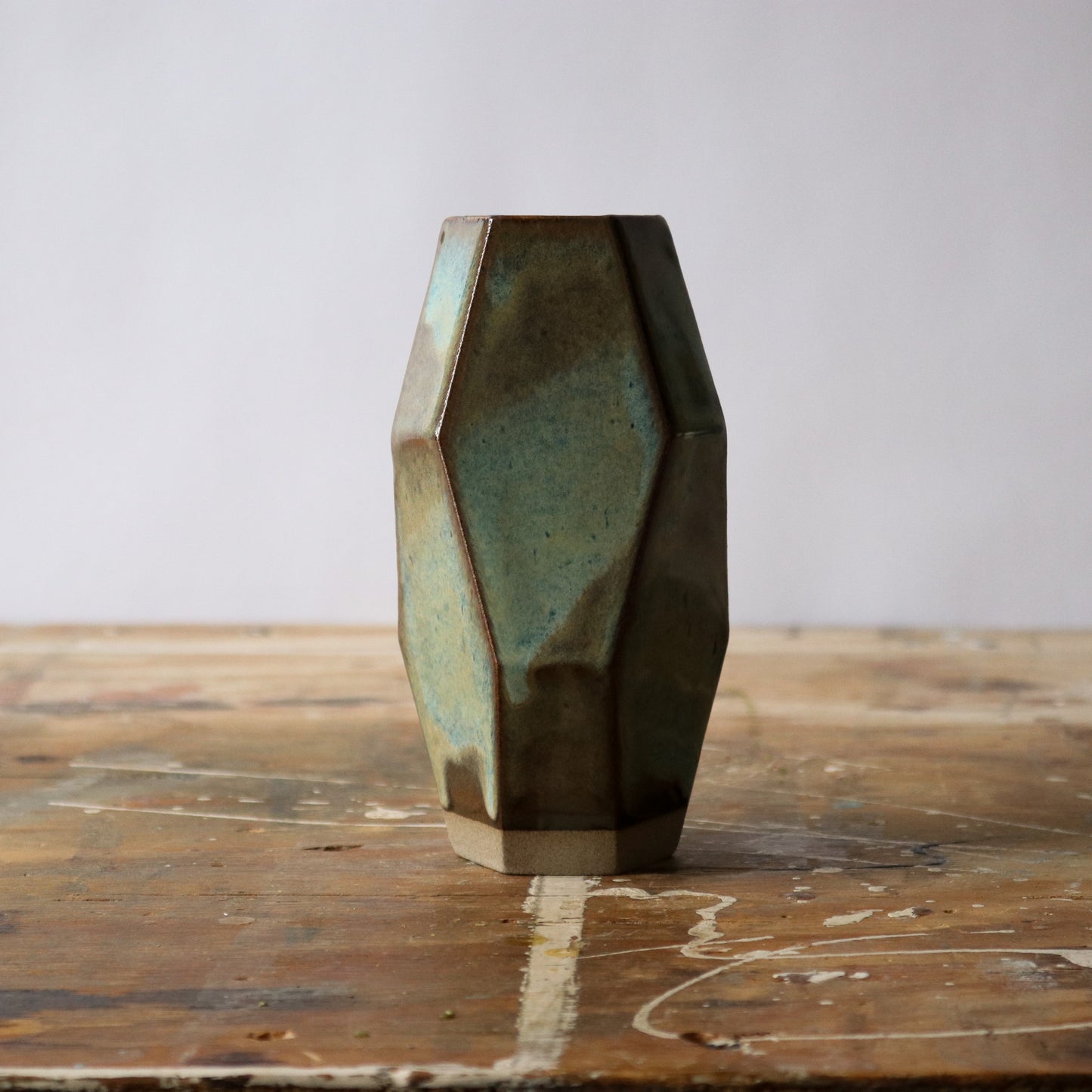Medium Geo Vase - Patina