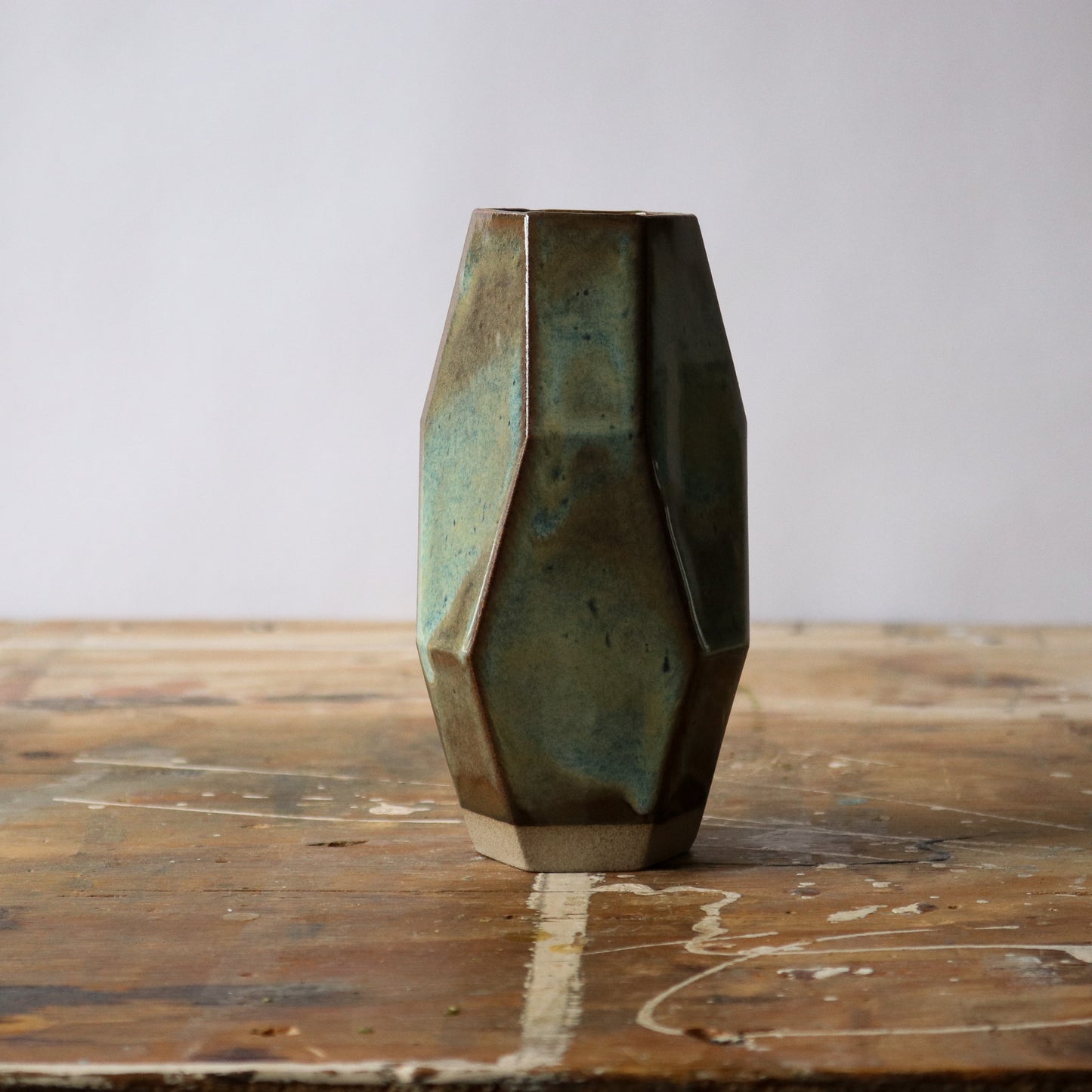 Medium Geo Vase - Patina