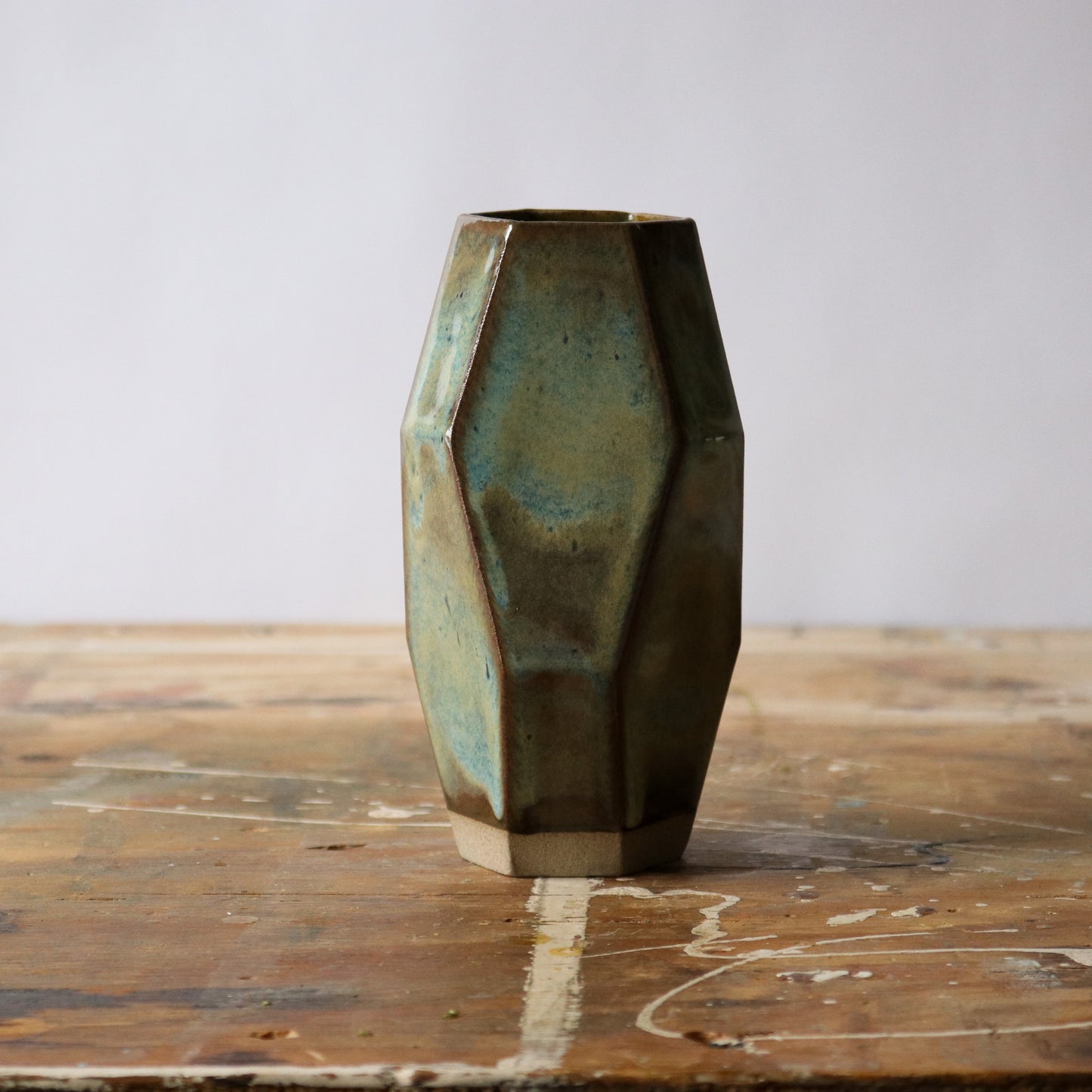 Medium Geo Vase - Patina