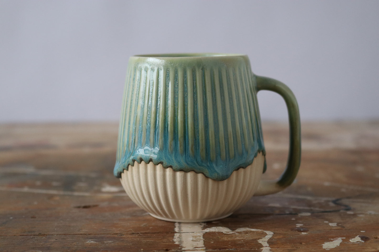 PRESALE: 12 oz Mug - Teal Drip