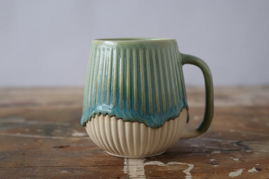 PRESALE: 12 oz Mug - Teal Drip