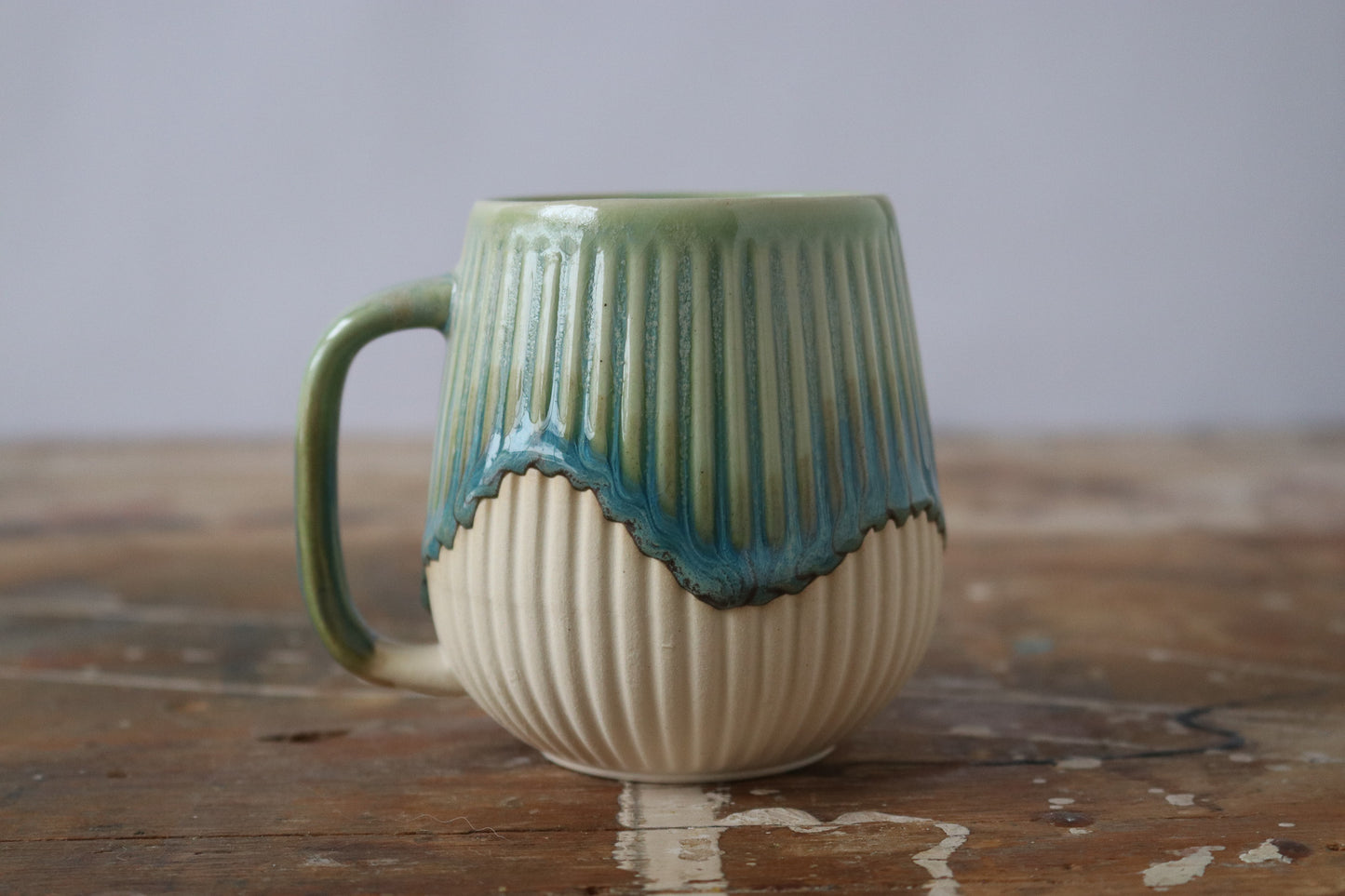 PRESALE: 12 oz Mug - Teal Drip