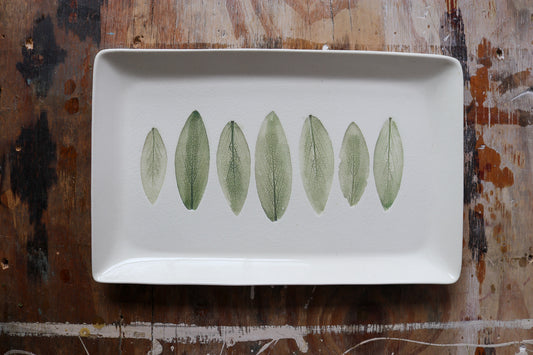 Large Rectangle Platter - 7 Sage