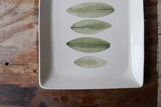 Large Rectangle Platter - 7 Sage