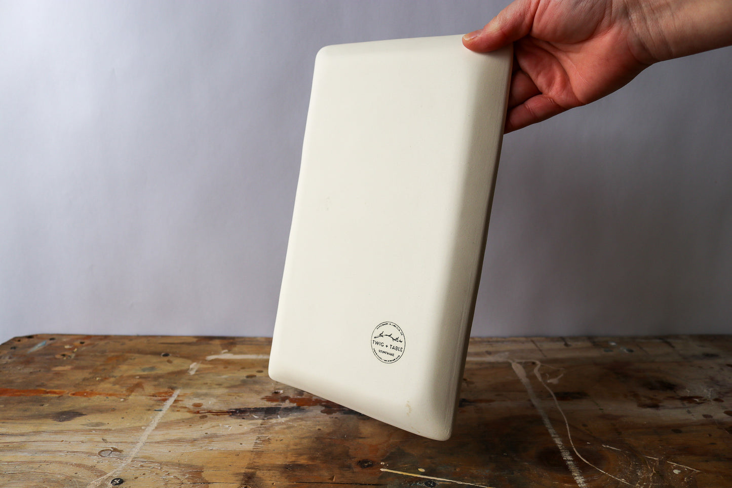 Large Rectangle Platter - 7 Sage