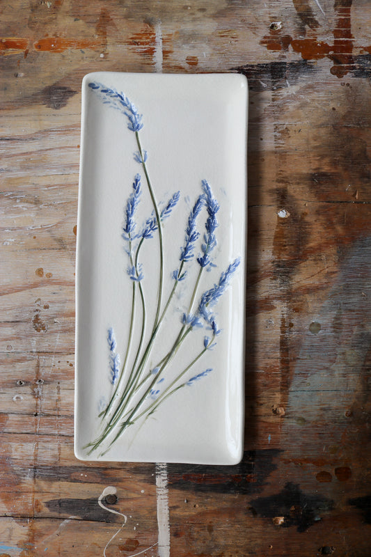 Lavender Imprint Skinny Platter